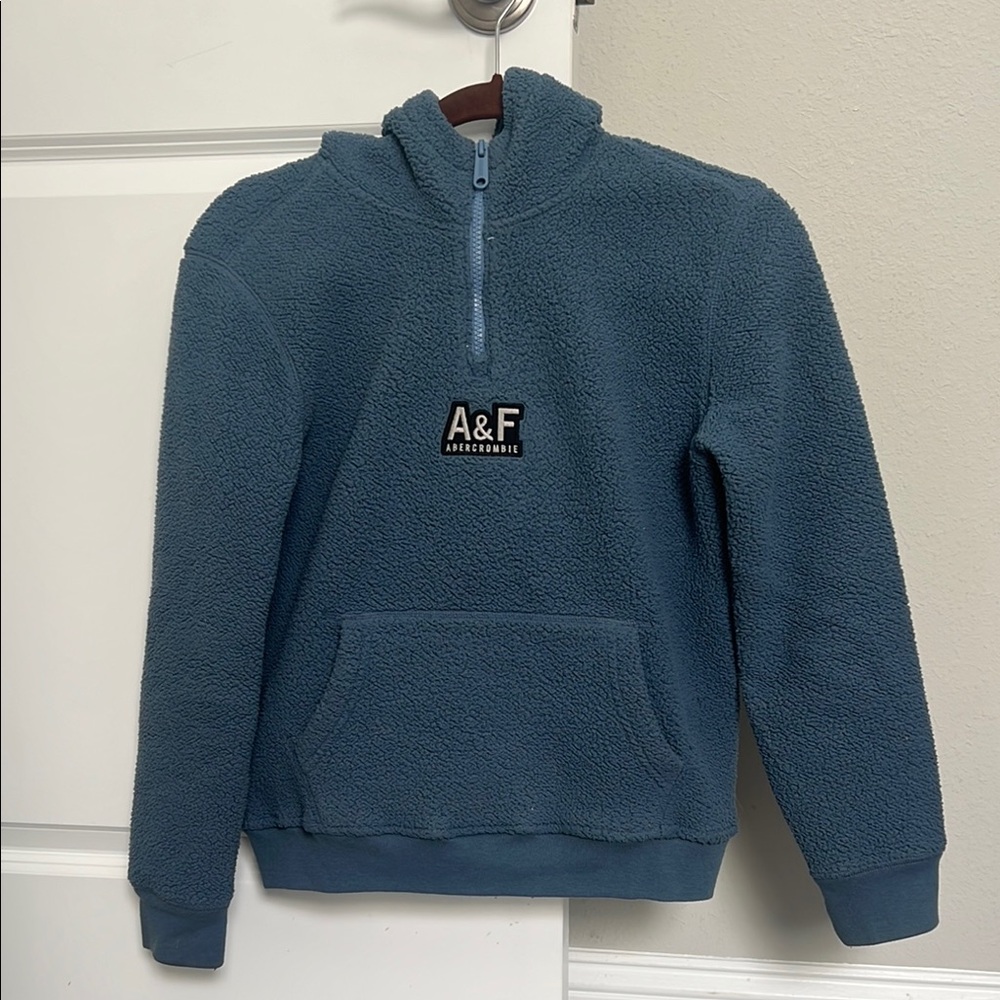 Abercrombie Kids Blue Fluffy Hoodie